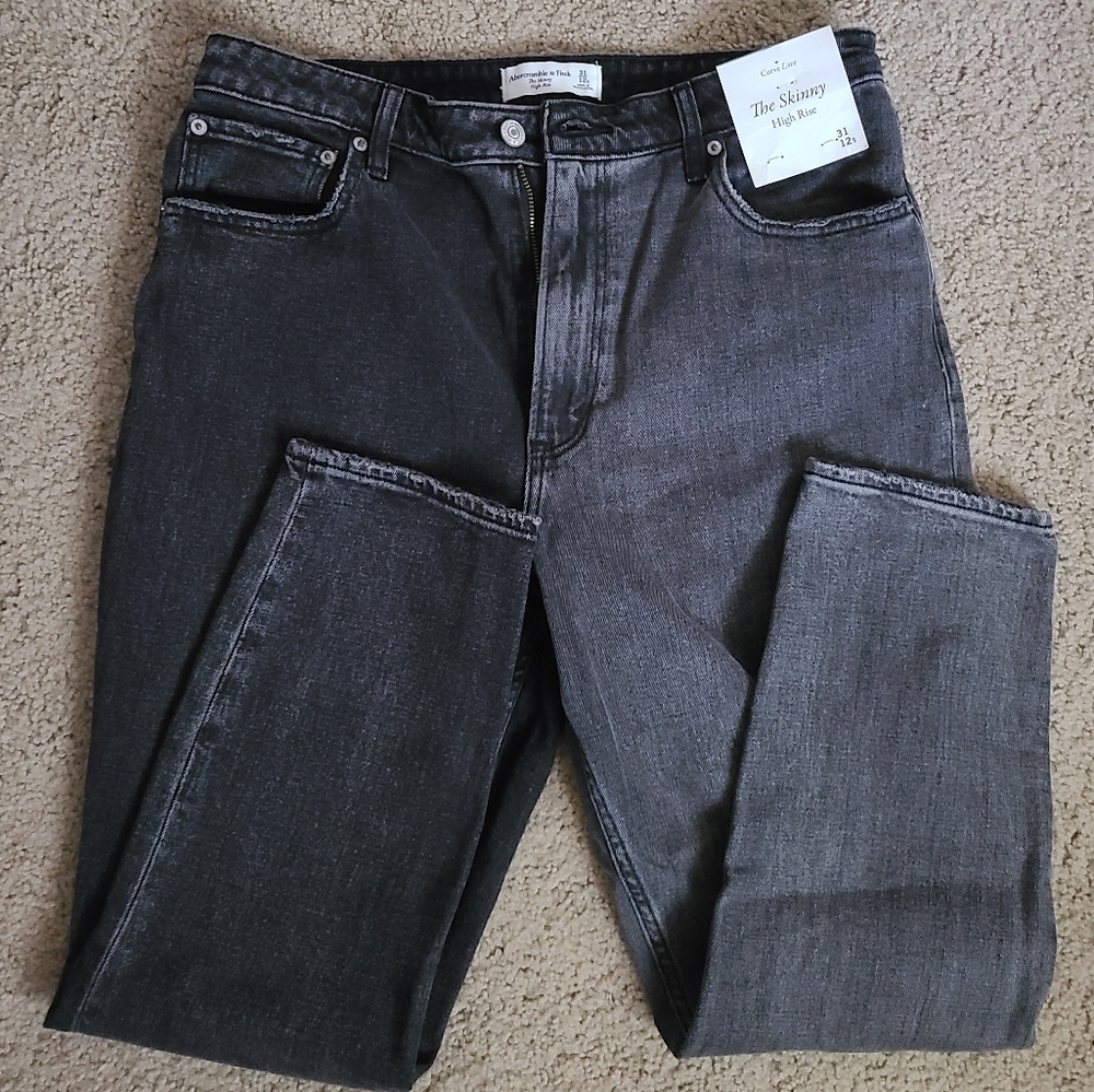 Two toned black Abercrombie jeans